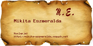 Mikita Eszmeralda névjegykártya